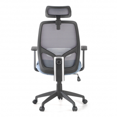 office chair gray argos mesh fixed armrests headrest 8