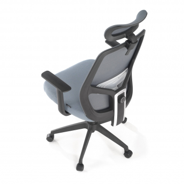 office chair gray argos mesh fixed armrests headrest 6