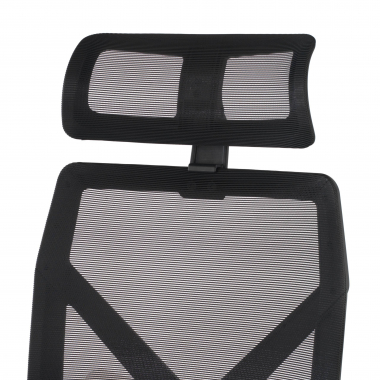 office chair black neo mesh fixed armrests headrest extendable footrest 7