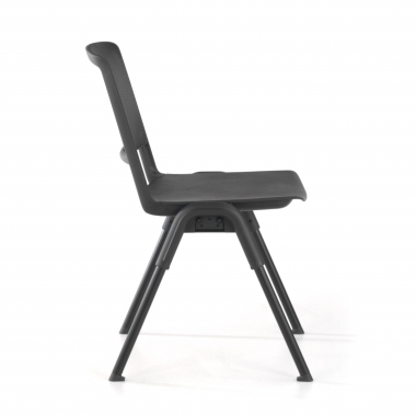 visitor chair black shield mesh no armrests 8