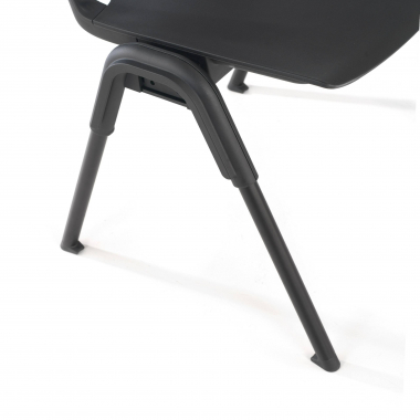 visitor chair black shield mesh no armrests 6