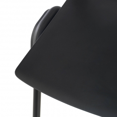 visitor chair black shield mesh no armrests 4