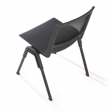 visitor chair black shield mesh no armrests 7