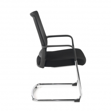 visitor chair black breathable mesh mesh fixed armrests 6