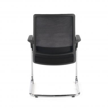 visitor chair black breathable mesh mesh fixed armrests 7