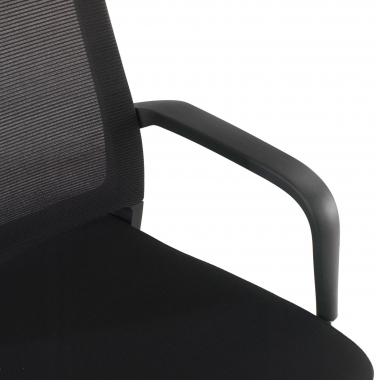 visitor chair black breathable mesh mesh fixed armrests 5