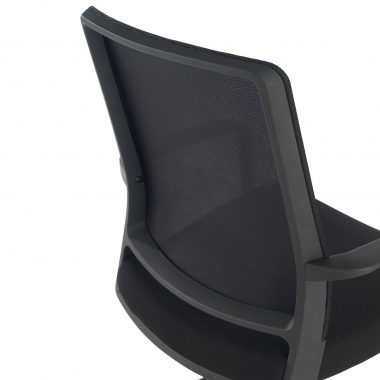 visitor chair black breathable mesh mesh fixed armrests 4