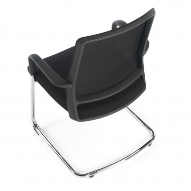 visitor chair black breathable mesh mesh fixed armrests 8