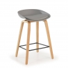 Helsinki Kitchen Stool, Nordic stool, wooden legs 210859 - (Outlet)