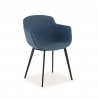Laure Visitor Chair, Legs, Metal frame, Upholstered