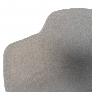 visitor chair black gray 4 legs fabric upholstered armrests 8