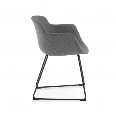 visitor chair black black sled base frame mesh fixed armrests 6