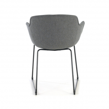 visitor chair black black sled base frame mesh fixed armrests 8