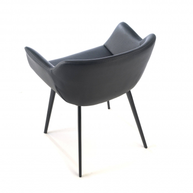 visitor chair black black 4 legs synthetic leather upholstered armrests 8