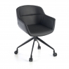 Nordic Chair Ores, Wooden legs, swivel, Faux leather