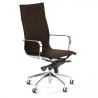 Brenton design office chair high back, black frame, faux leather