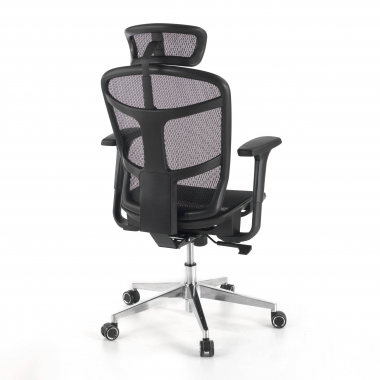 home office chair black dover mesh 1d adjustable armrests headrest 6