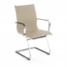 Visitor office armchair Brenton, mesh backrest, sled base