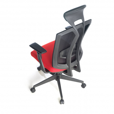 ergonomic chair red ridley mesh 3d adjustable armrests lumbar support headrest 8