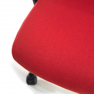 office chair red smith fabric fixed armrests 6