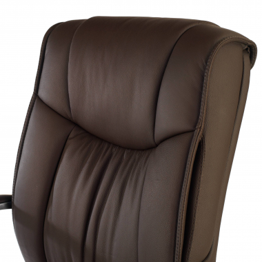 office chair brown low back natural leather natural skin upholstered armrests 7