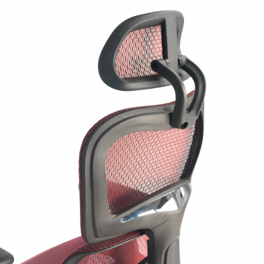 ergonomic chair red black frame mesh 3d adjustable armrests double lumbar support headrest 7