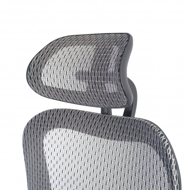 ergonomic chair gray black frame mesh 3d adjustable armrests double lumbar support headrest 6