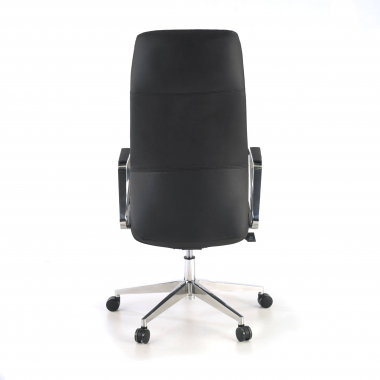 office chair black high back synthetic leather upholstered armrests 8