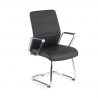 Visitor armchair Cron, sled base, faux leather