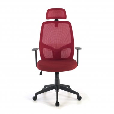 office chair red argos mesh fixed armrests headrest 3