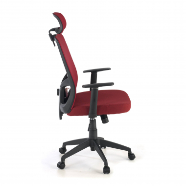 office chair red argos mesh fixed armrests headrest 6