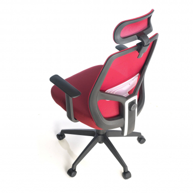 office chair red argos mesh fixed armrests headrest 8