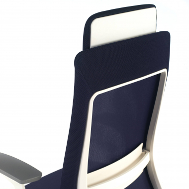 ergonomic chair white blue white frame fabric 3d adjustable armrests 6