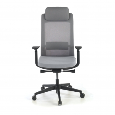 ergonomic chair gray black frame fabric 3d adjustable armrests 4