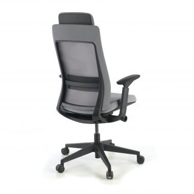 ergonomic chair gray black frame fabric 3d adjustable armrests 7
