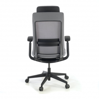 ergonomic chair gray black frame fabric 3d adjustable armrests 8
