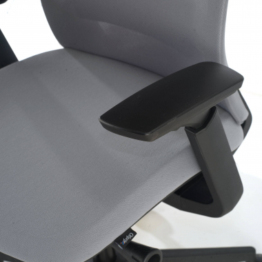 ergonomic chair gray black frame fabric 3d adjustable armrests 6