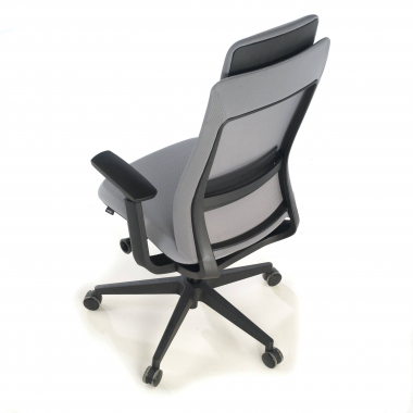 ergonomic chair gray black frame fabric 3d adjustable armrests 9