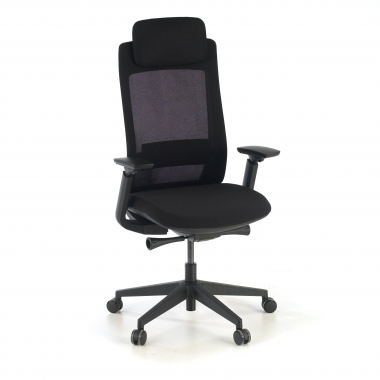ergonomic chair black black frame fabric 3d adjustable armrests 1