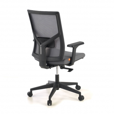 ergonomic chair gray black frame headrest mesh 1d adjustable armrests lumbar support 7