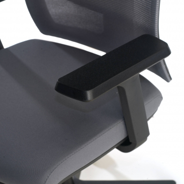 ergonomic chair gray black frame headrest mesh 1d adjustable armrests lumbar support 5