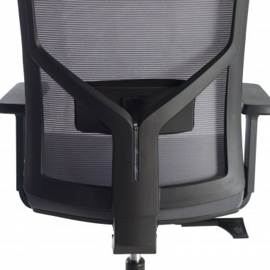 ergonomic chair gray black frame headrest mesh 1d adjustable armrests lumbar support 6