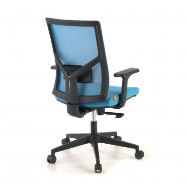 ergonomic chair blue black frame headrest mesh 1d adjustable armrests lumbar support 7