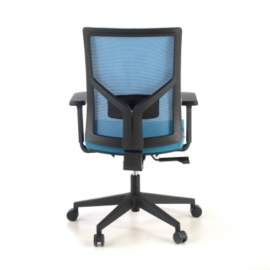 ergonomic chair blue black frame headrest mesh 1d adjustable armrests lumbar support 8