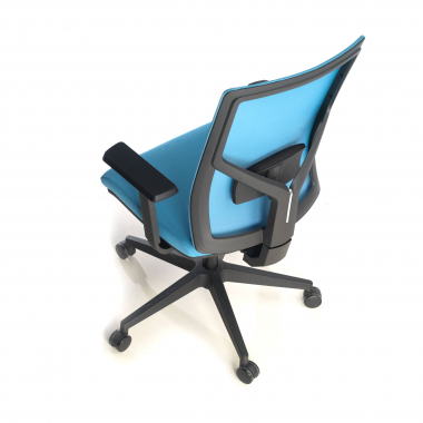 ergonomic chair blue black frame headrest mesh 1d adjustable armrests lumbar support 9
