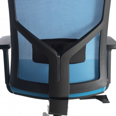 ergonomic chair blue black frame headrest mesh 1d adjustable armrests lumbar support 6
