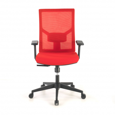 ergonomic chair red black frame headrest mesh 1d adjustable armrests lumbar support 4