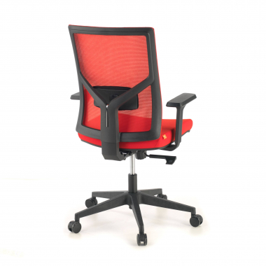 ergonomic chair red black frame headrest mesh 1d adjustable armrests lumbar support 7