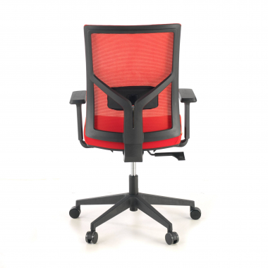 ergonomic chair red black frame headrest mesh 1d adjustable armrests lumbar support 8