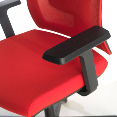 ergonomic chair red black frame headrest mesh 1d adjustable armrests lumbar support 5